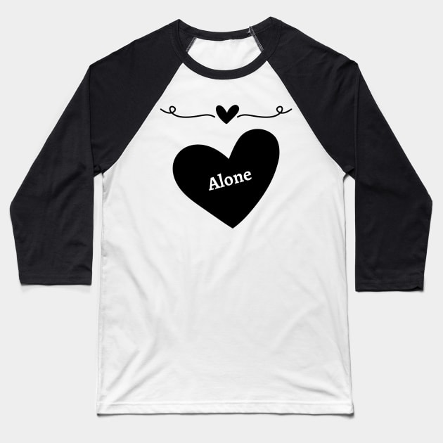 heart with text Baseball T-Shirt by Dress Well Shop